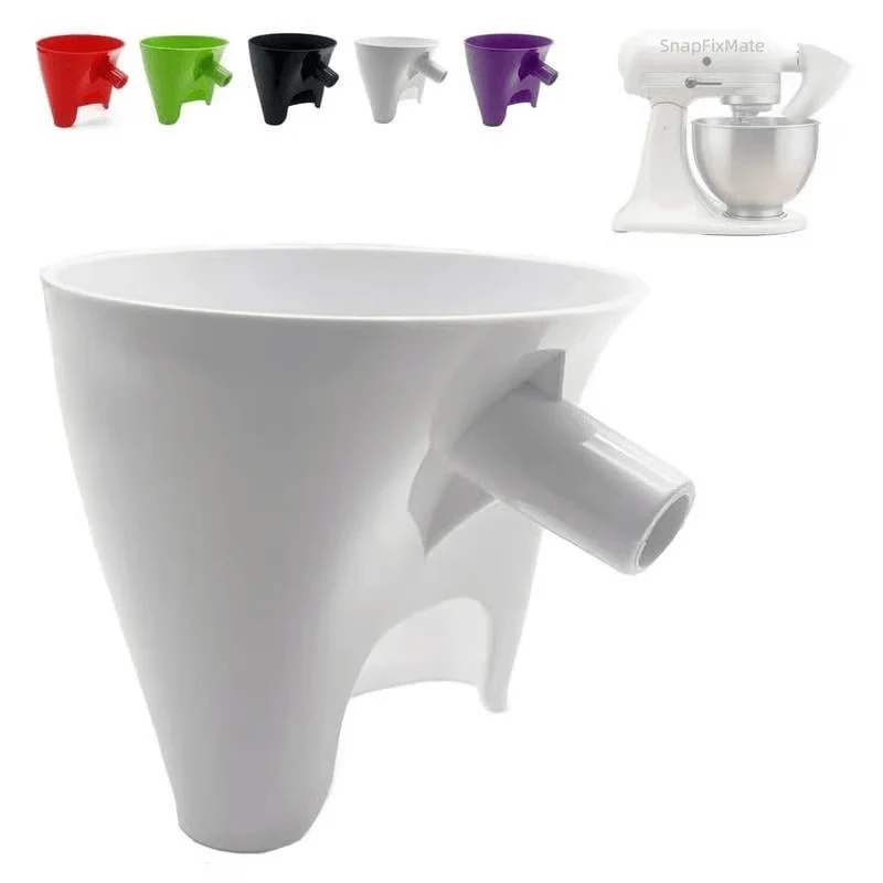 Mehltrichter für KitchenAid Mixer | Sauberes Einfüllen ohne Kleckern | Breite Öffnung für Mehl, Zucker & Flüssigkeiten