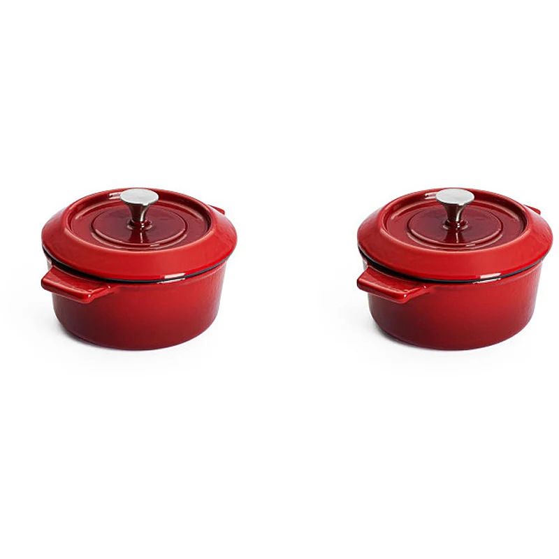 WOLL Guss-Mini-Kasserolle 2-teilig mit Deckel Chili Red