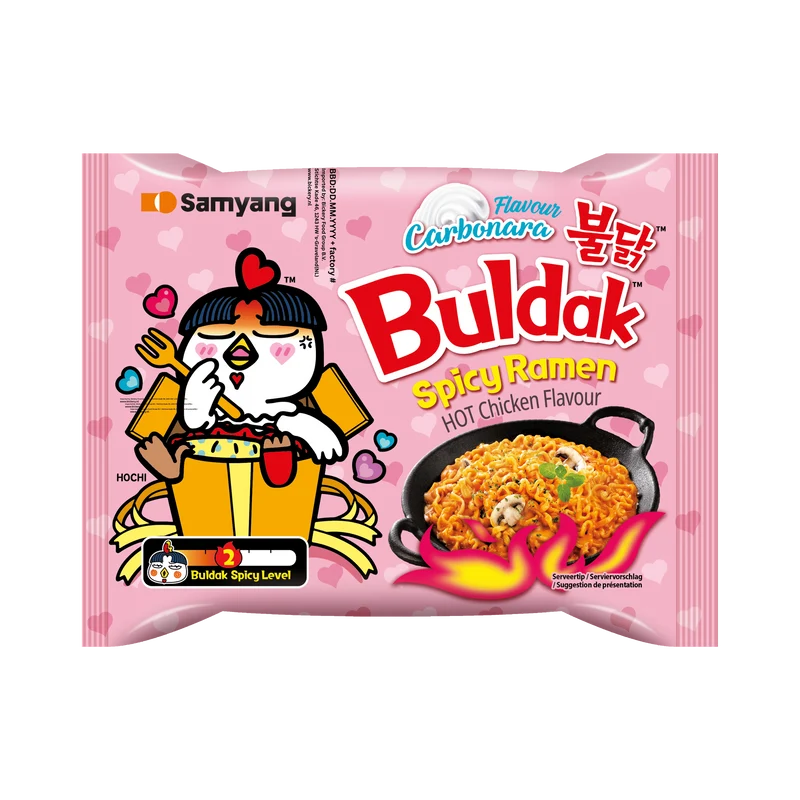 Samyang Ramen Spicy Carbonara noodle