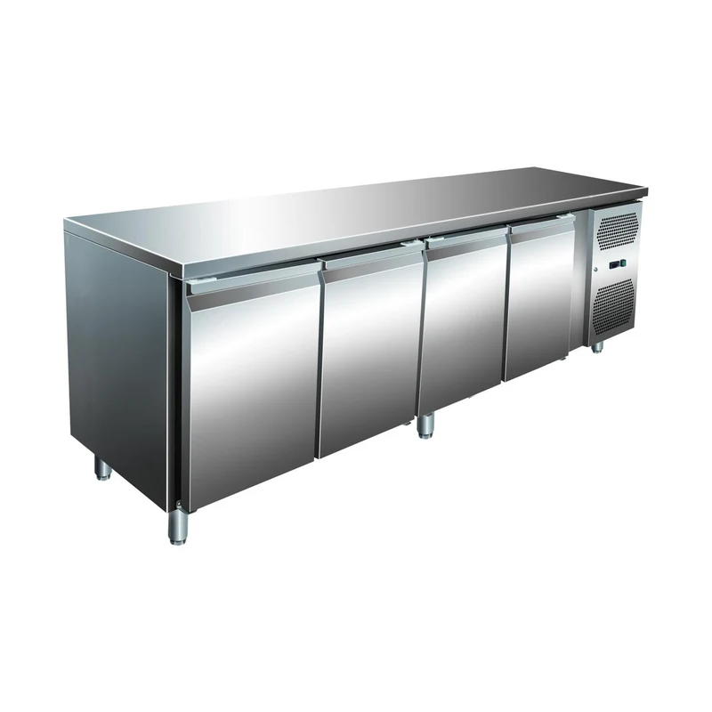VIP Kühltisch mit 3 Türen und Aufkantung -2 bis +8°C 1.795x700x860 mm