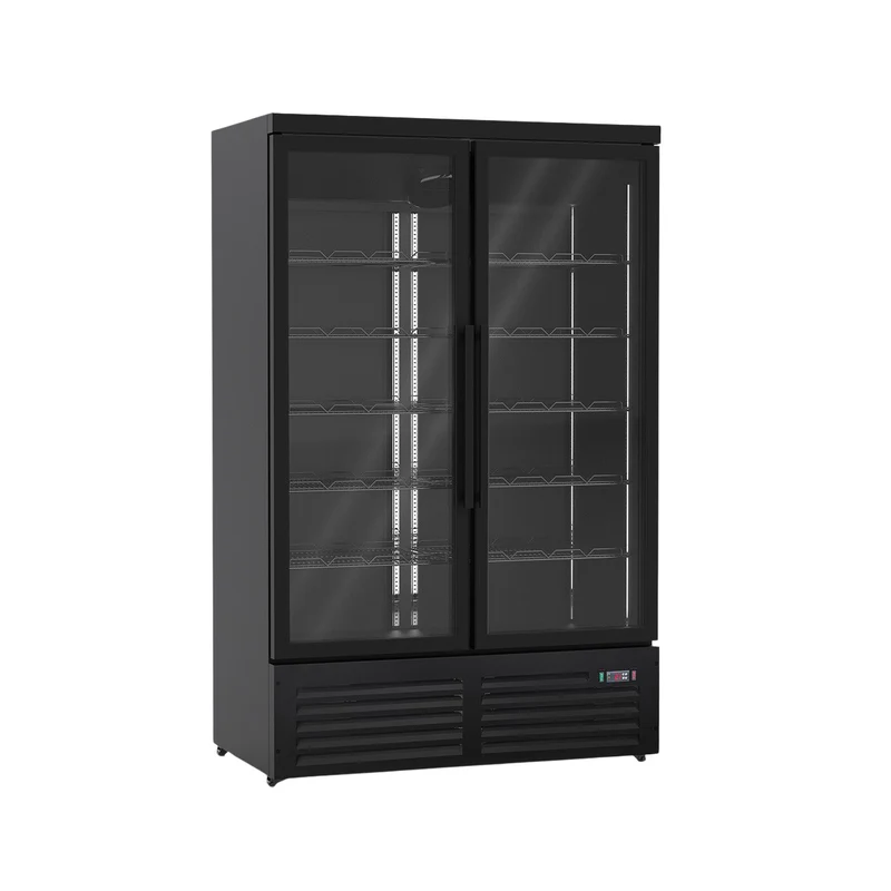 Tiefkühlschrank mit 1250 Liter – schwarz – 1253 X 710 X 2030 mm