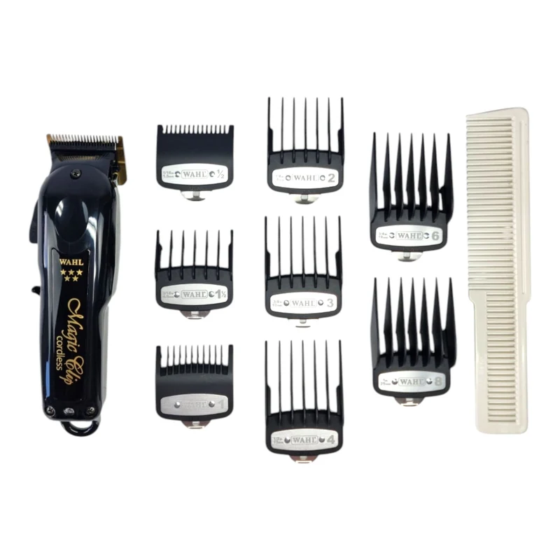 Wahl Professional Cordless Magic Clip Black Haarschneidemaschine ( 3026434 ) 0,5 - 1,2 mm + 8x Aufsteckkamm