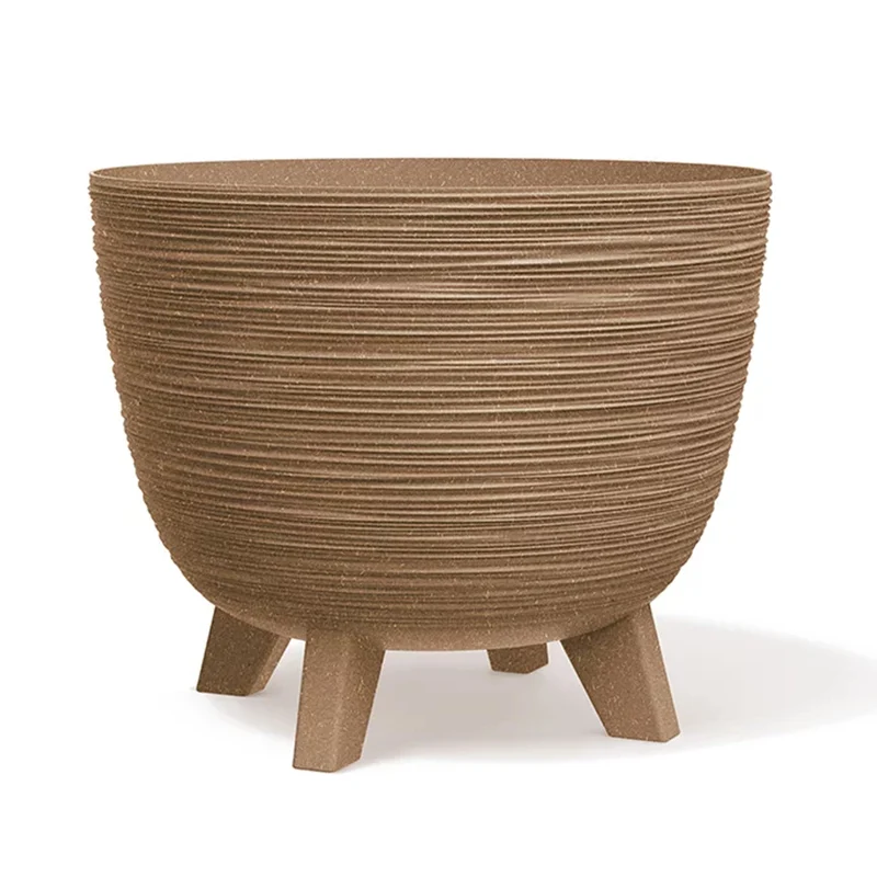 Prosperplast Furu Eco Wood-Naturo Blumentopf Pflanzschale, UV-strahlenbeständig ⌀ 395mm