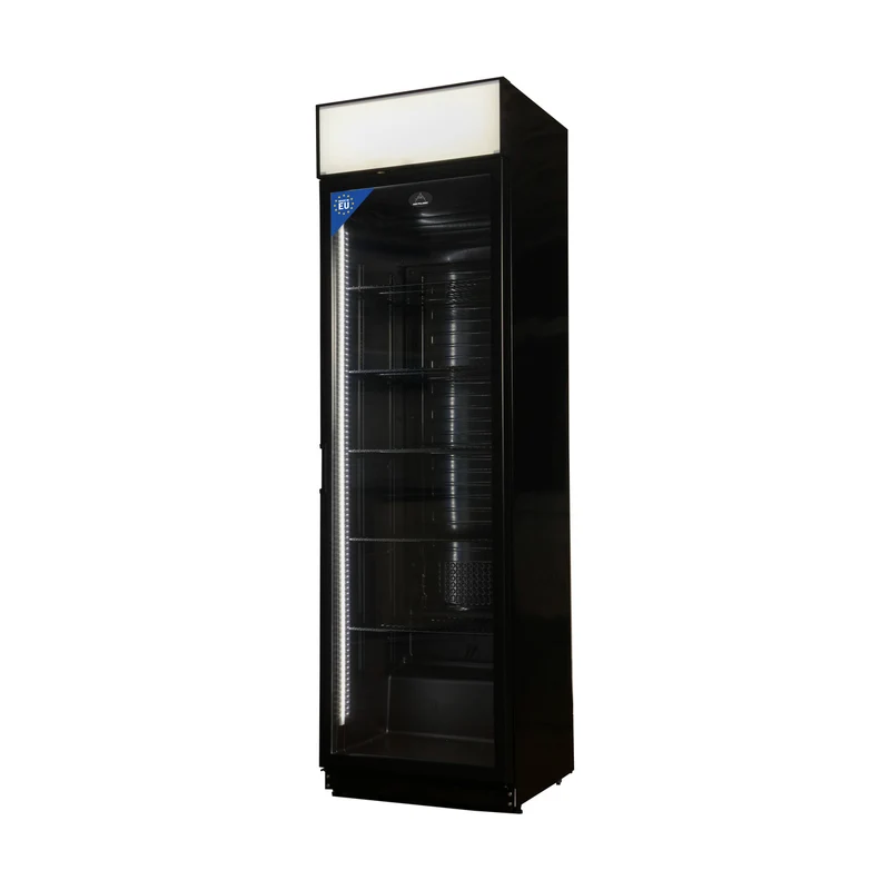 Flaschenkühlschrank 385 L 600x600x2025mm, schwarz