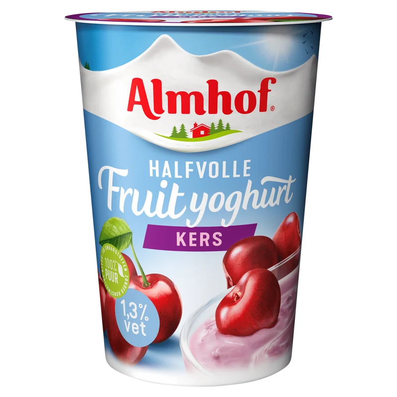 Almhof Halfvolle fruityoghurt kers