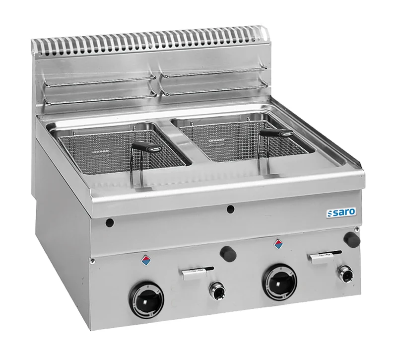 Saro Gas-Fritteuse 8+8 L Tischmodell GF66