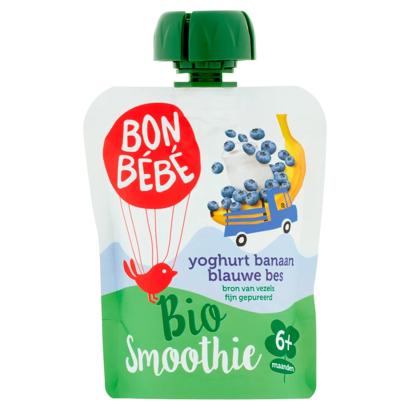 Bonbebe knijp yoghurt banaan blauwe bes +6m