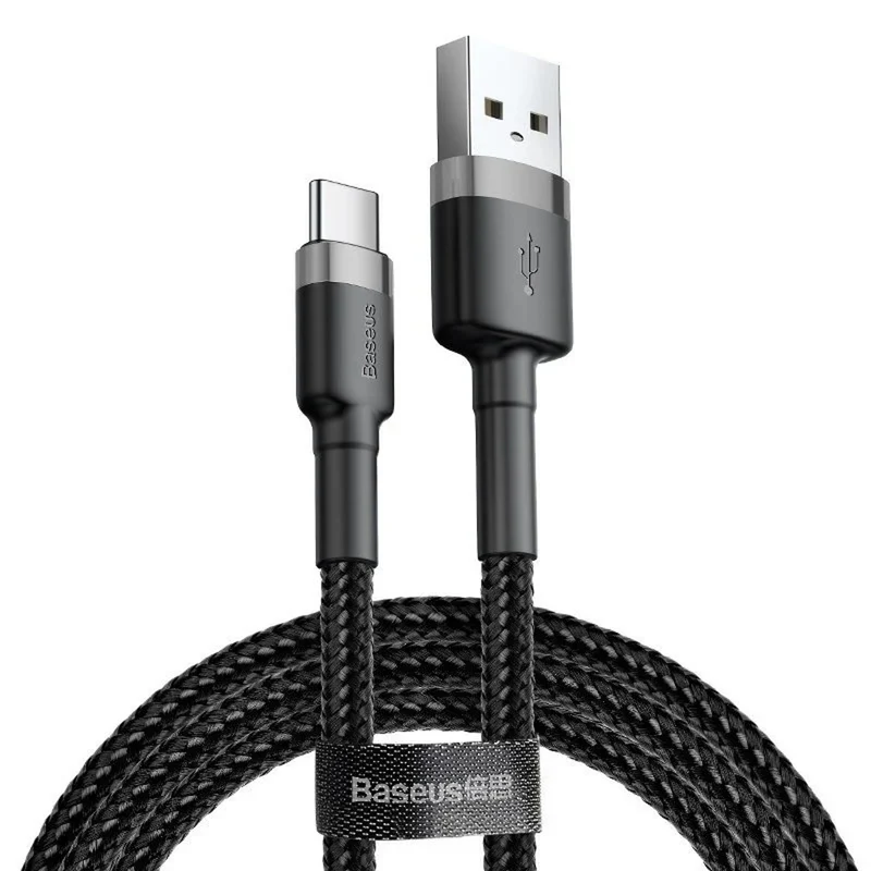 USB A Stecker - USB-C Stecker 1m CATKLF-BG1 schwarz Baseus Kabel