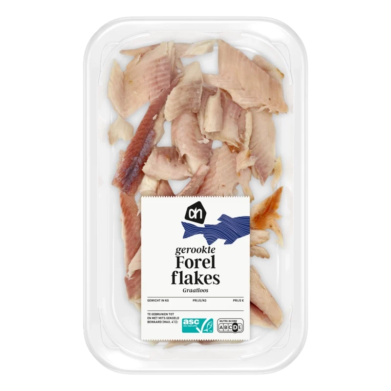 Gerookte forel flakes