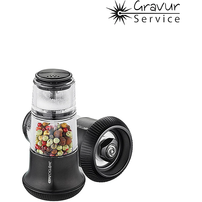GEFU Pfeffermühle mit Salzstreuer X-PLOSION®, schwarz
