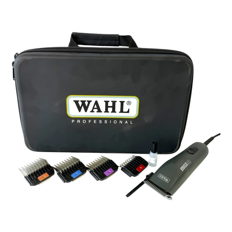 Wahl Max 60 Tierhaarschneidemaschine 1,5 mm ( 3028882 ) + 4x Aufsteckkamm + Tasche