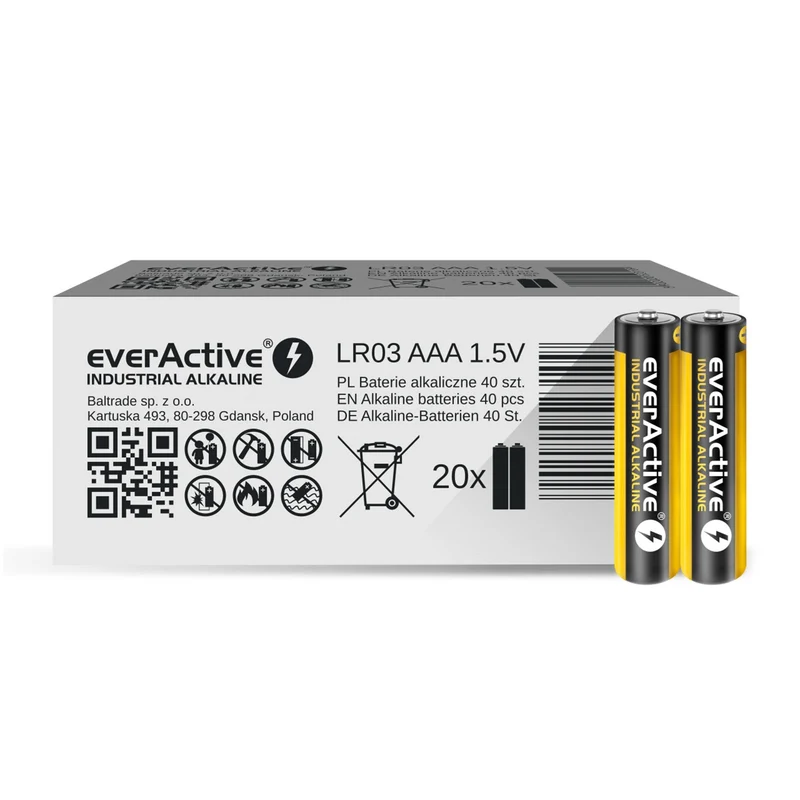 everActive Industrial - die zweite, verbesserte Generation zuverlässiger Alkalibatterien