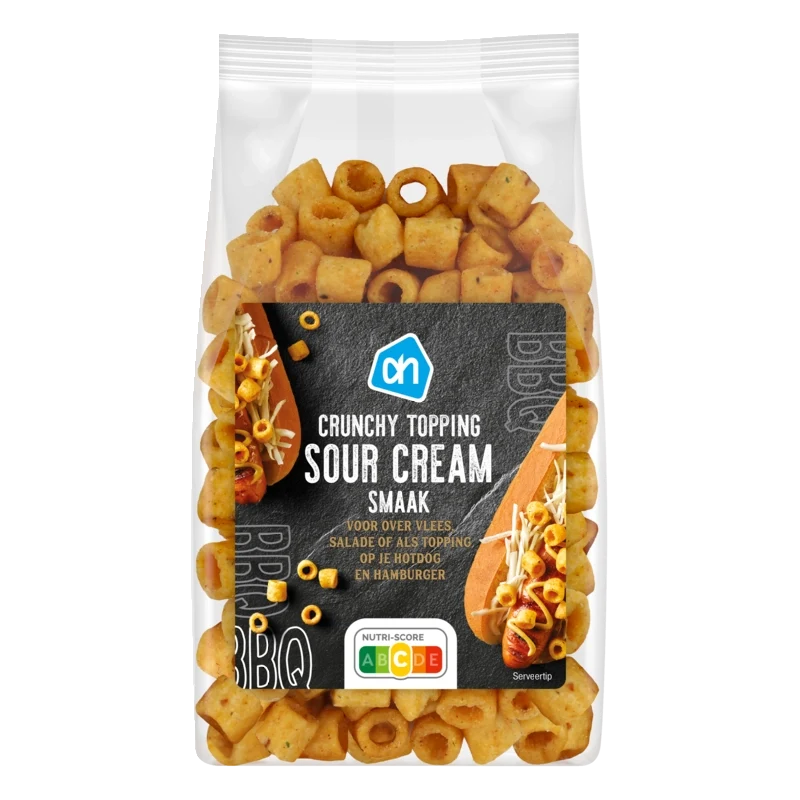 Crunchy topping sour cream smaak
