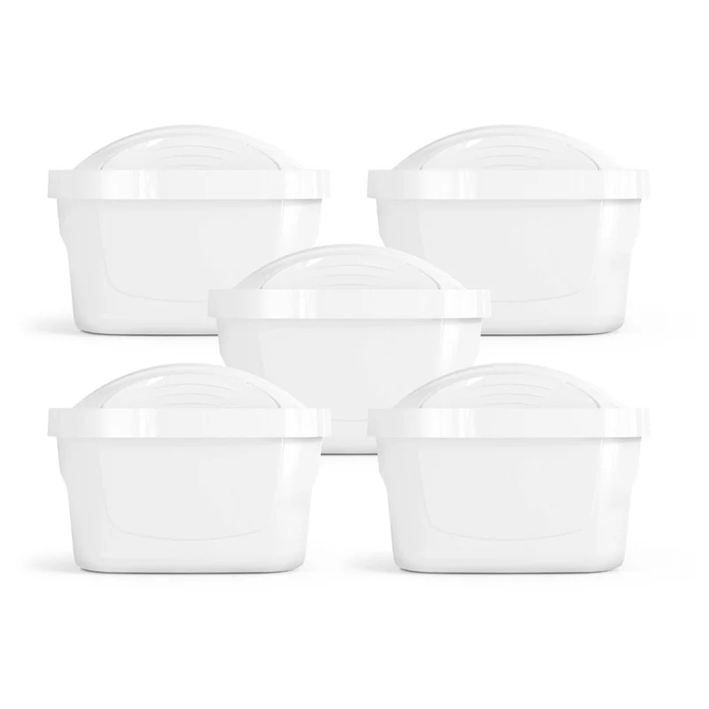 5er-Set Filter für den Dafi-Wasserfilterkanne, Unimax-Filterkartusche, für bis zu 200 l Wasser, reduziert die Wasserhärte, D.WF.DAFI.UM.4+1.P