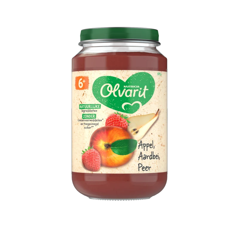 Olvarit 6+mnd Appel Aardbei Peer