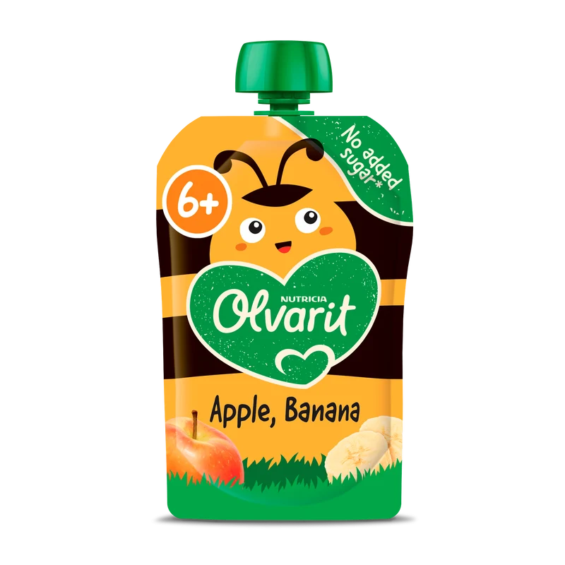 Olvarit 6+mnd Knijpfruit Appel Banaan