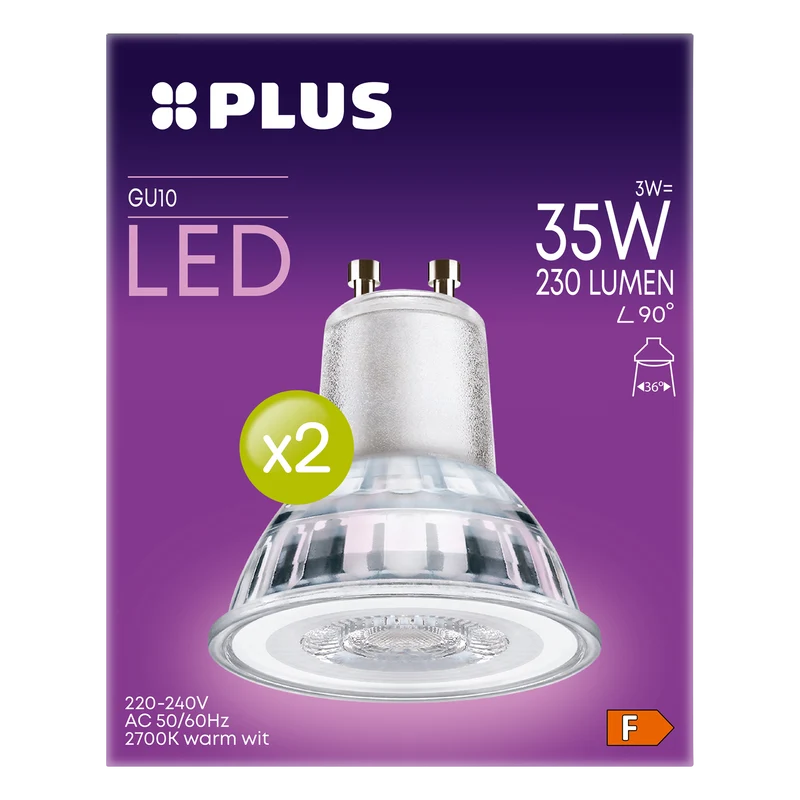 Lamp LED 35W Spot GU10 2PK