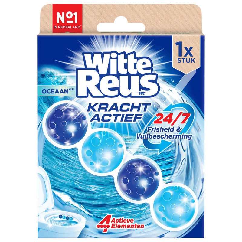 Witte Reus Toiletblok Kracht Actief Oceaa