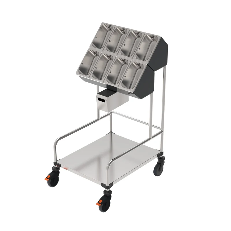 Rieber Tablett- und Besteckwagen mit Serviettenspender