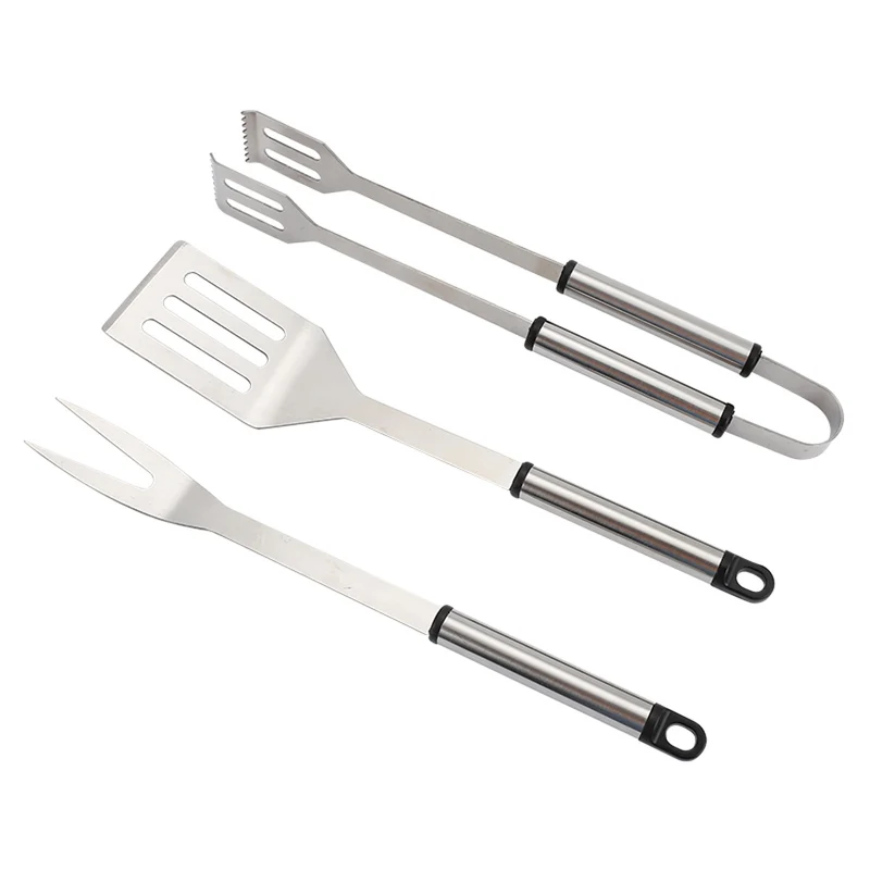 Master Grill&Party Grill Zubehörset, Spatel, Gabel, Zange, Edelstahl, MG115