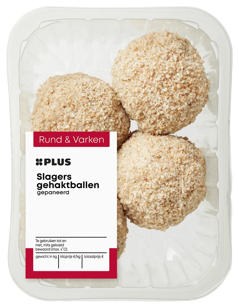 Slagersgehaktballen gepaneerd