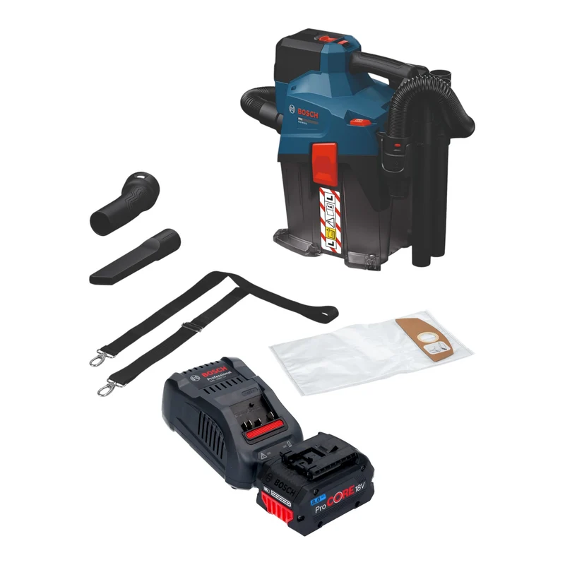 Bosch GAS 18V-6L S Akku Staubsauger 18 V 6 l Staubklasse L + 1x ProCORE Akku 8,0 Ah + Ladegerät