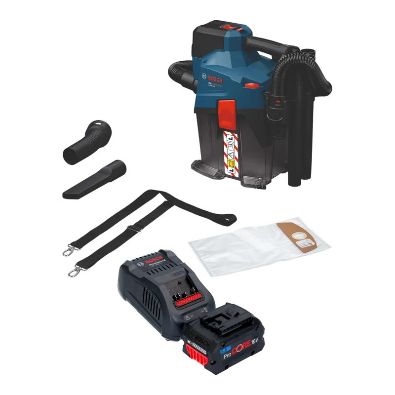 Bosch GAS 18V-6L S Akku Staubsauger 18 V 6 l Staubklasse L + 1x ProCORE Akku 5,5 Ah + Ladegerät