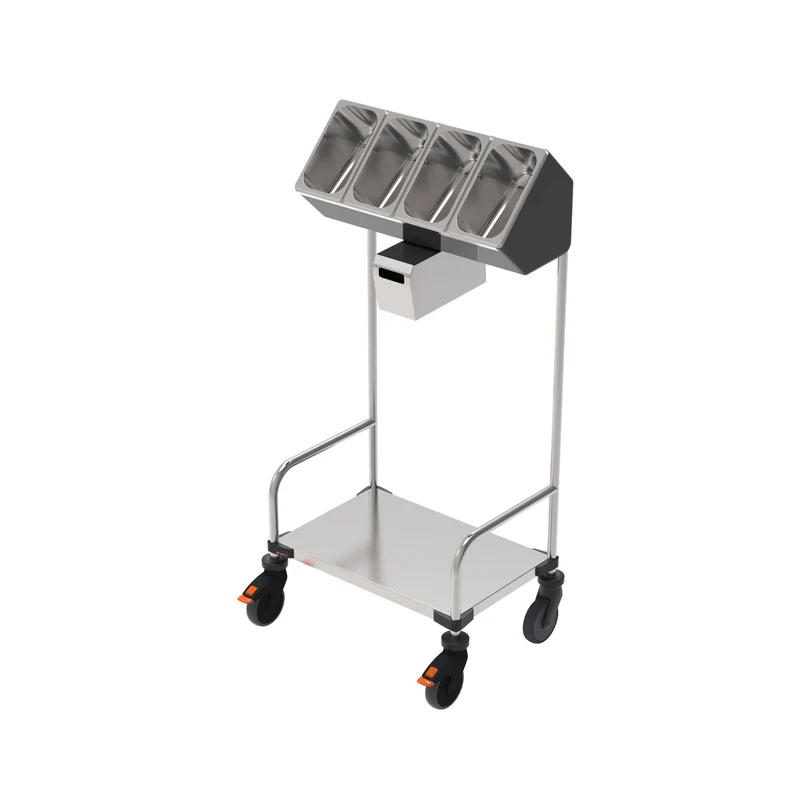 Rieber Tablett- und Besteckwagen mit Serviettenspender