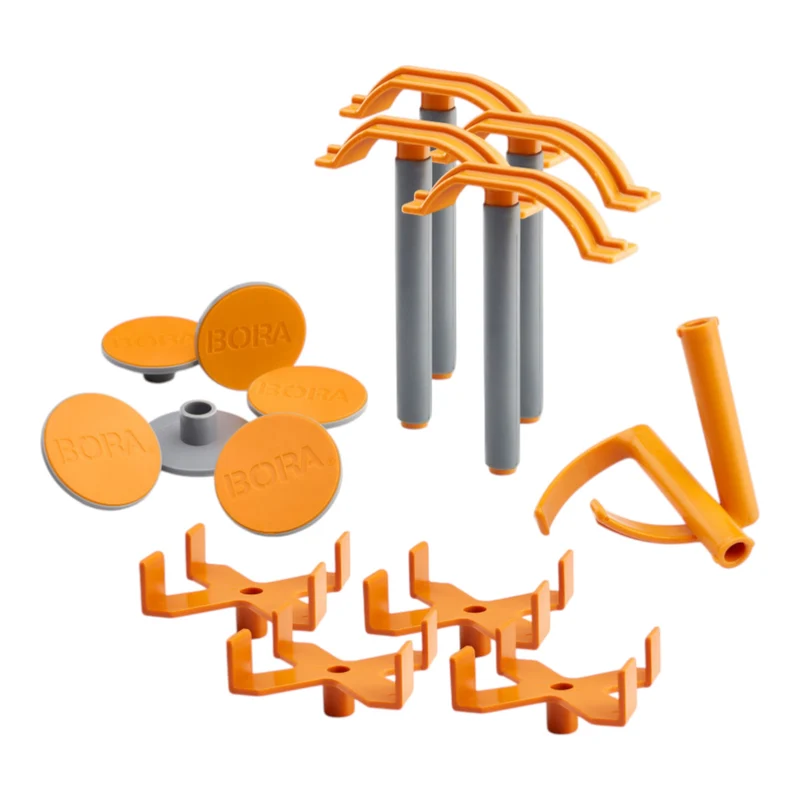 BORA Centipede Panel Cutting Zubehörset 4 X-Cups, 4 Schnellspanner, 6 Anti-Rutschauflagen, 2 Haken ( CAK2017 )