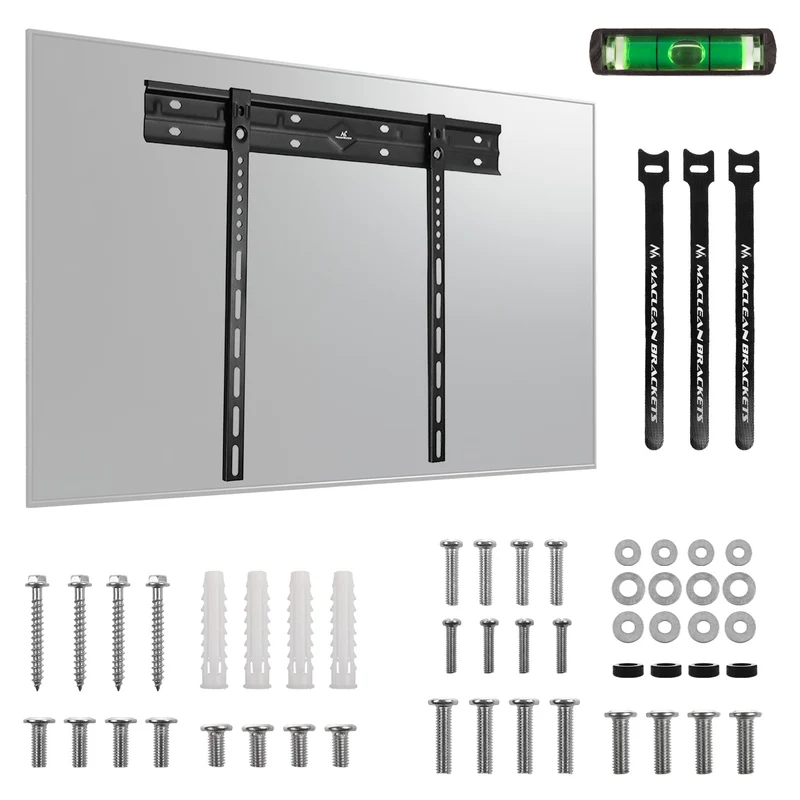 Maclean ultraflache Wandhalterung für TV, 40-85", max VESA 600x400, Belastung bis 80kg, MC-123