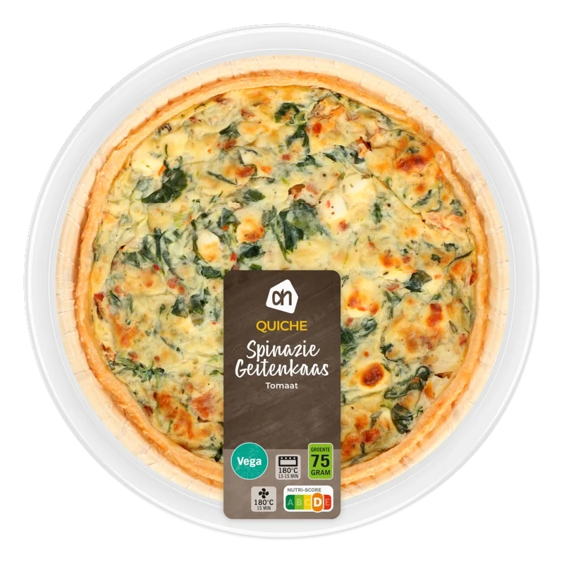Quiche spinazie geitenkaas