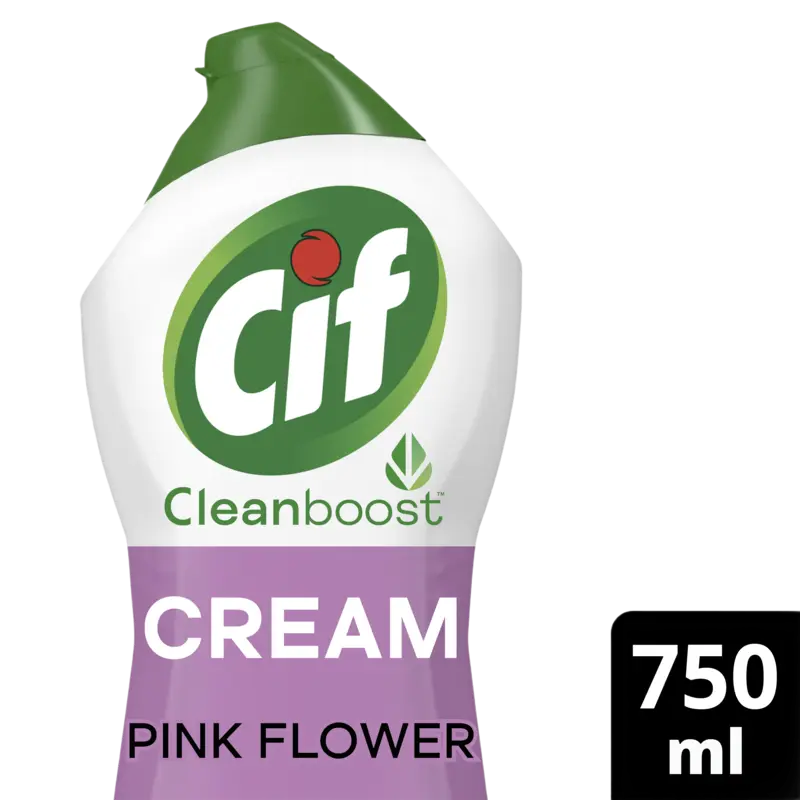 Cif Schuurmiddel pink flower cream