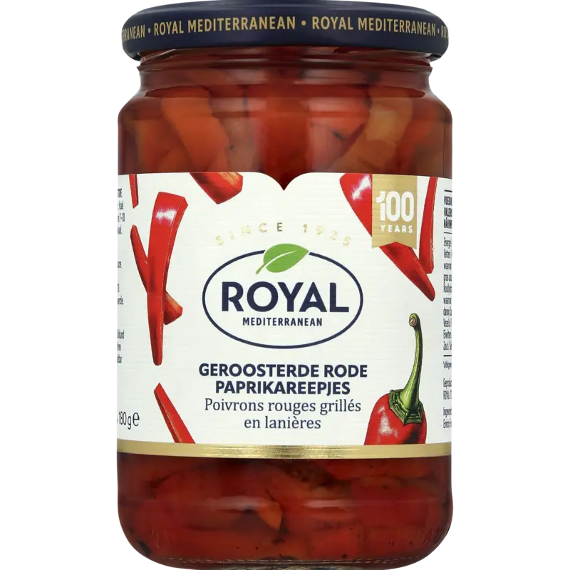 Royal Geroosterde paprika in reepjes