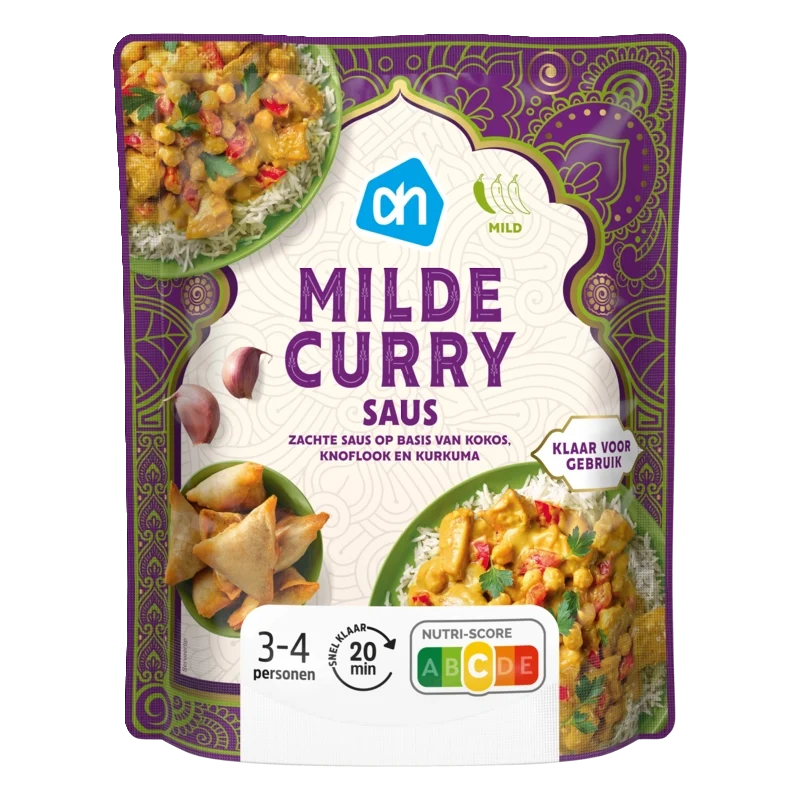 Milde curry saus