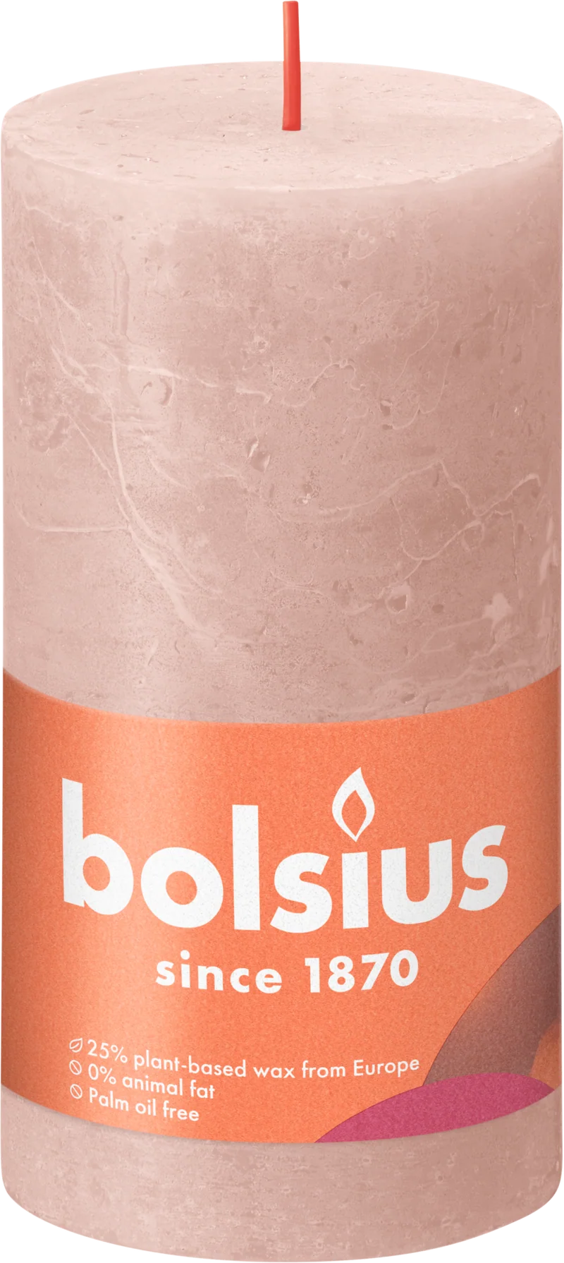 Bolsius Rustiek Shine stompkaars 130/68 Misty