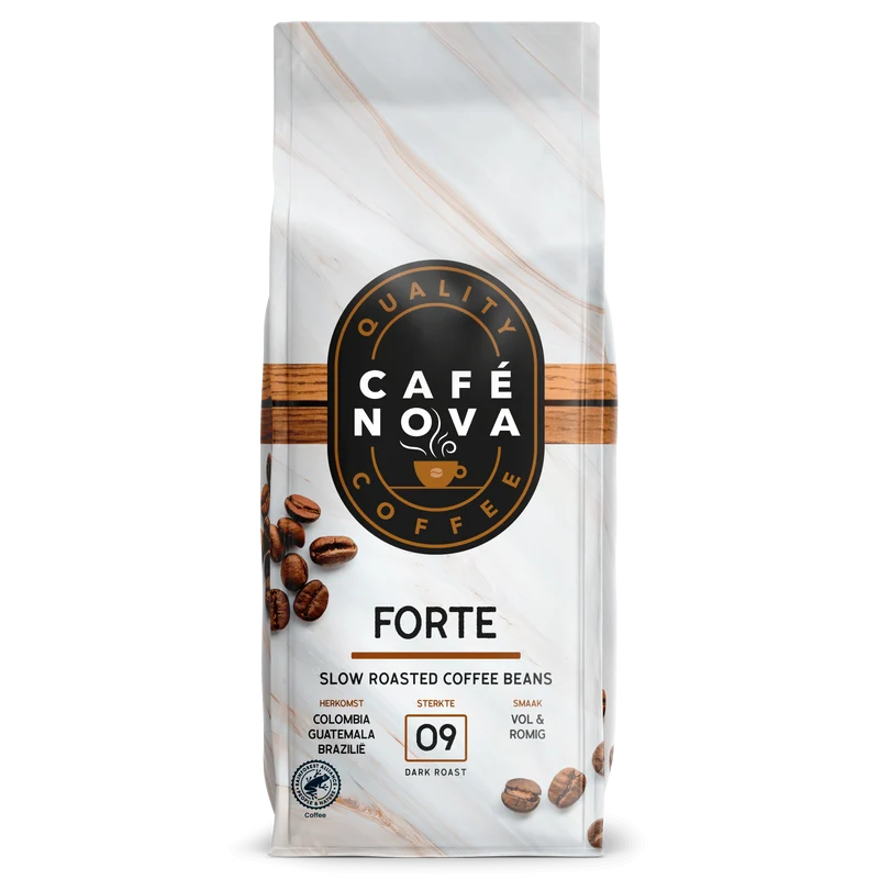 Café Nova Koffiebonen forte sterkte 9