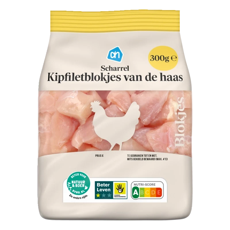 Scharrel kipfiletblokjes van de haas