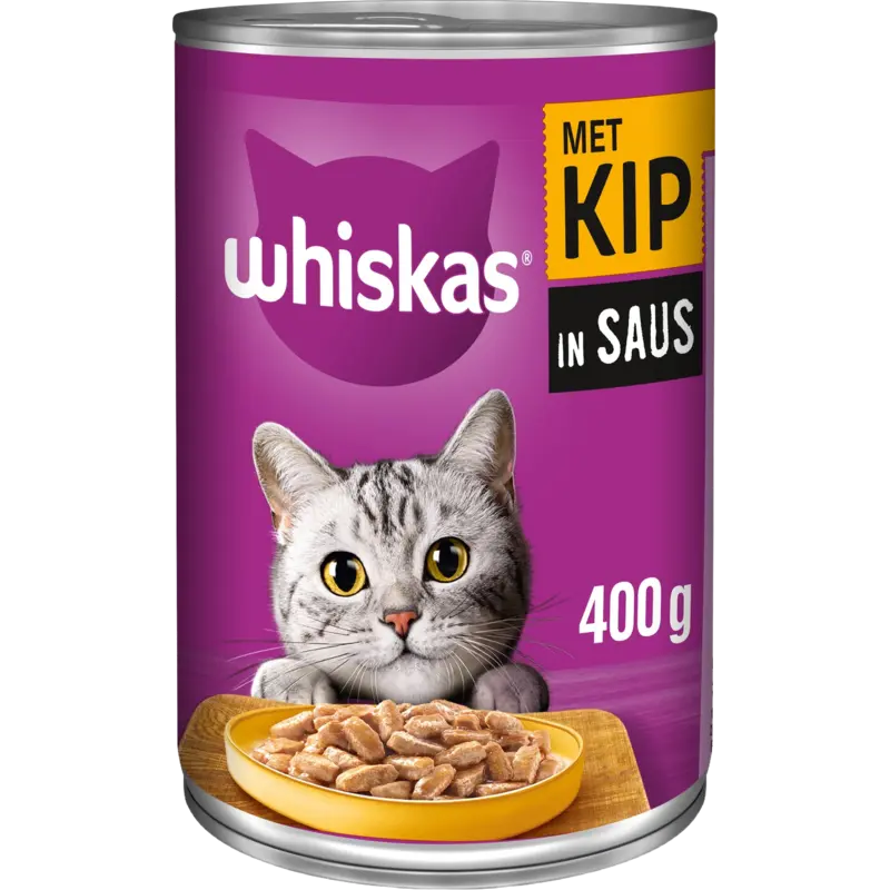 Whiskas Adult 1+ jaar kip in saus
