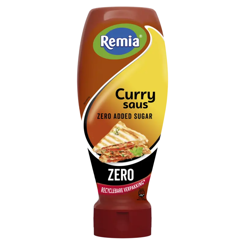 Remia Curry saus zero added sugar