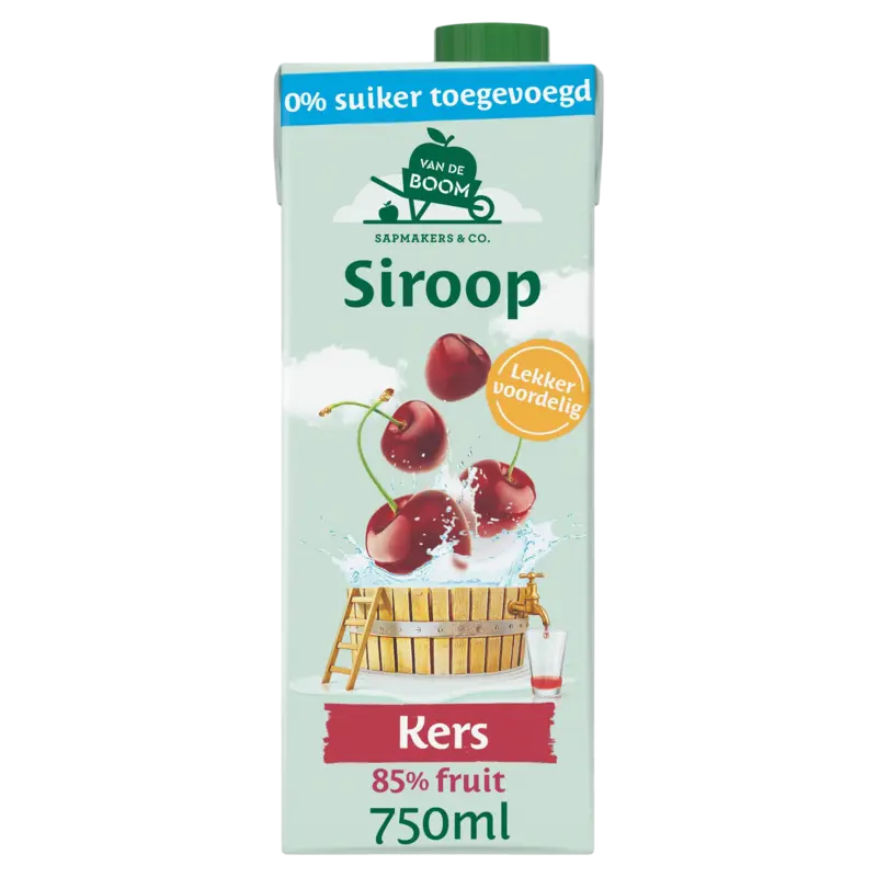Van de Boom Kers siroop 0% suiker
