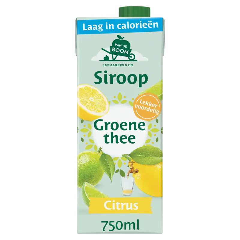 Van de Boom Groene thee citrus siroop