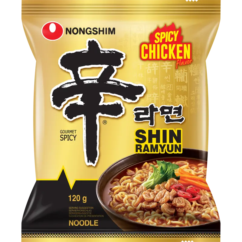 Nongshim Shin ramyun spicy chicken noodles