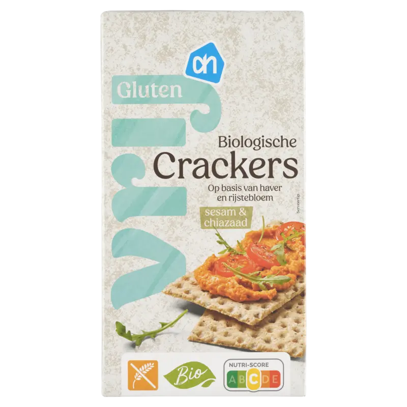 Glutenvrij Biologisch crackers sesam & chiazaad
