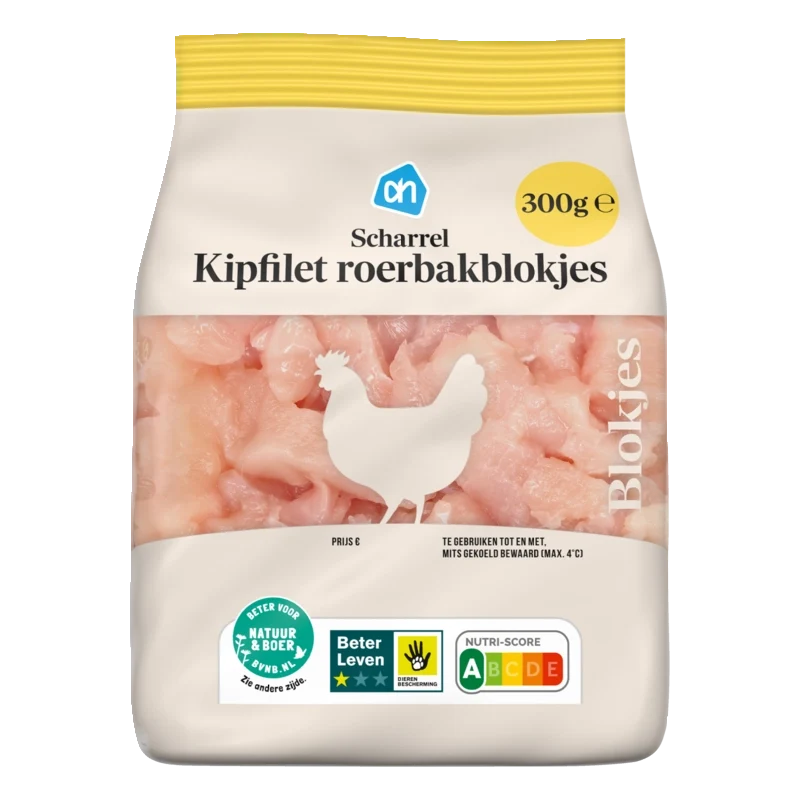 Scharrel kipfilet roerbakstukjes