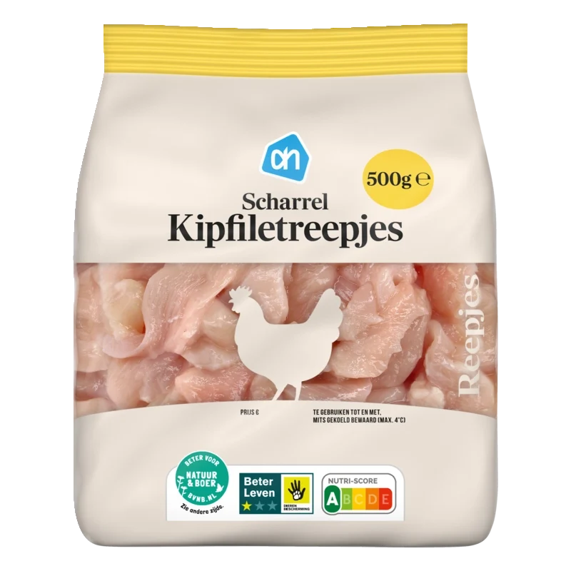 Scharrel kipfiletreepjes