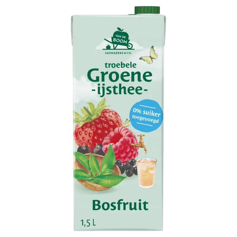 Van de Boom Troebele groene ijsthee bosfruit