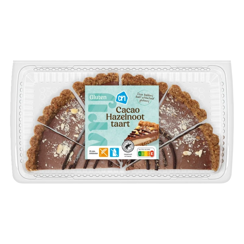Glutenvrij Cacao hazelnoot taart