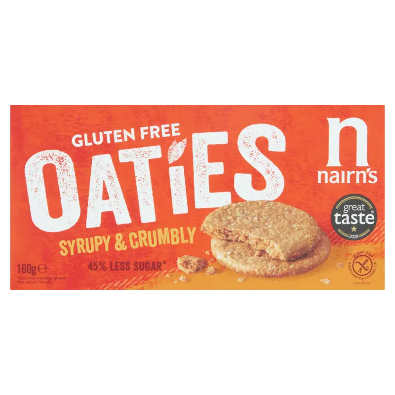 Nairn's Oaties syrupy & crumbly
