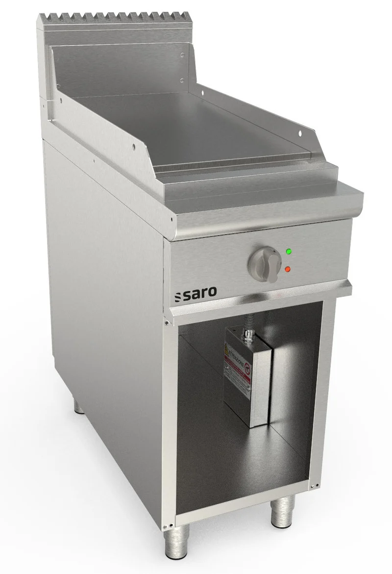 Saro Elektrogriddleplatte 400 mm breit Stand glatt Modell LQ / FTE2BAL