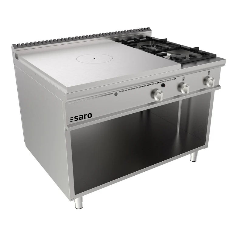 Saro Glühplattenherd offener Unterbau + 2 Brenner Modell LQ / TPG6BA